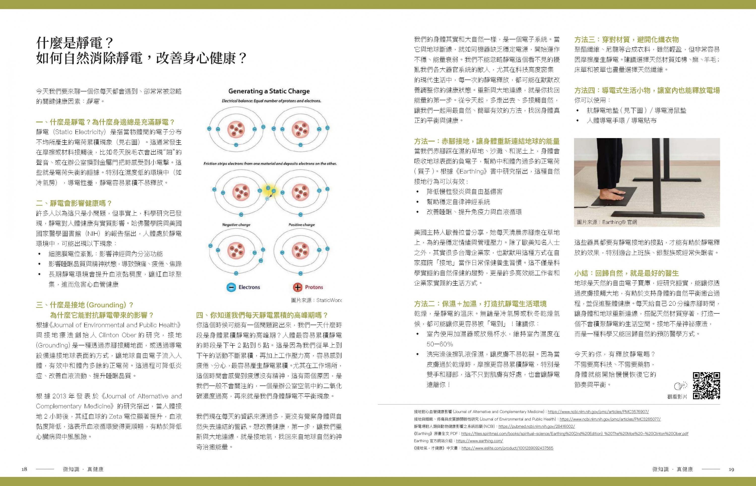 什麼是靜電？如何自然消除靜電，改善身心健康？－原版跨頁 1/1